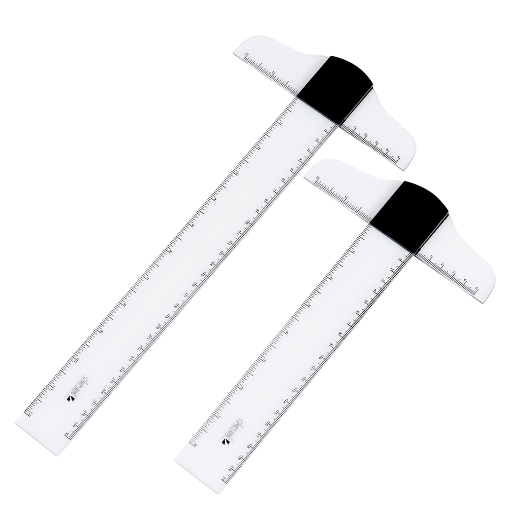 [8186] Regla T Mini de Acrílico (Set de 2) (30cm,21cm)