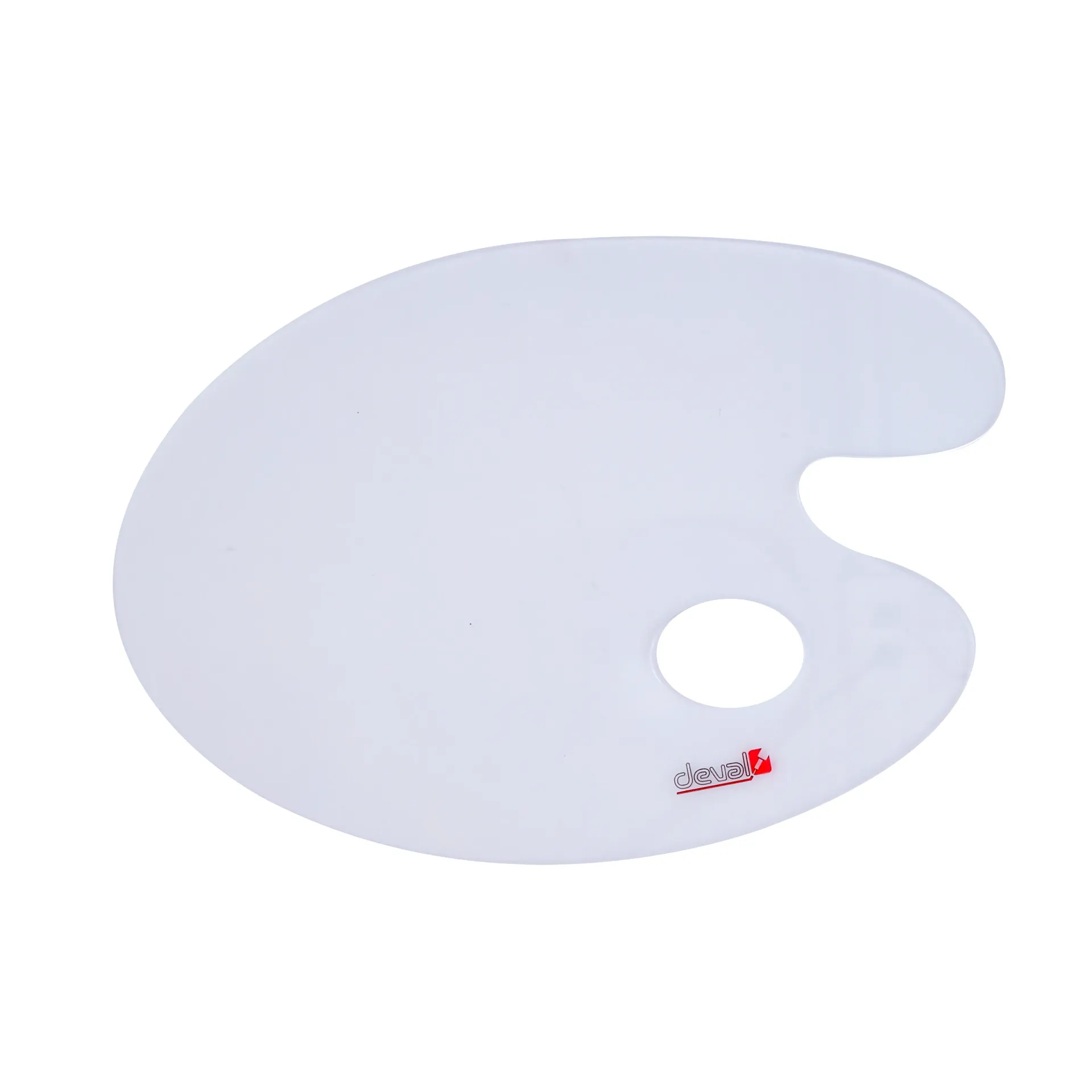 Paleta Ovalada para pintor en Acrílico 2mm